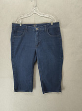 Riders by Lee Capri Jeans Womens 16 Medium Stretch Denim Casual Cropped Pants
