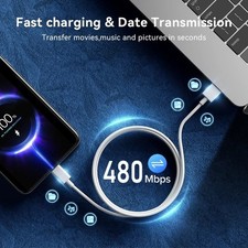 Super Pack - Caricatore + cavo per HOTWAV T5 Pro Fast Charger ultra potente e veloce nuova generazione 3A con cavo tipo C carica/trasferimento dati