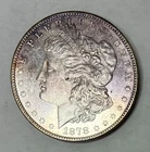 1878 8TF Prooflike Morgan Silver Dollar, Unc. Details, Cleaned, Purple Toning!