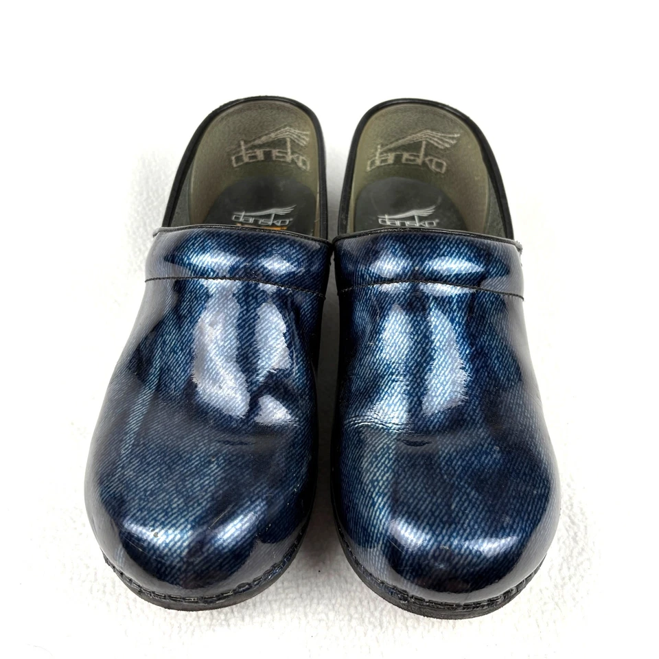DANSKO XP 2.0 Denim Blue Patent Comfort Clog Slip Resistant Sz 41/ Women's 10 - Image 3 of 4