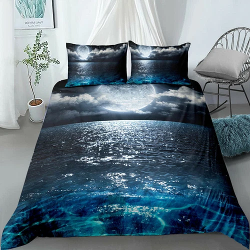 Beach Sea Shell Quilt/Duvet/Doona Cover Set Single Double Queen King Size Bed - Picture 7 of 29