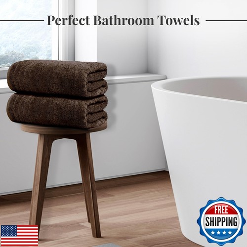 Tens Towels Pack of 4 Extra Large Bath Towels 30 x 60 Inches, 100% Cotton, La - Picture 4 of 5