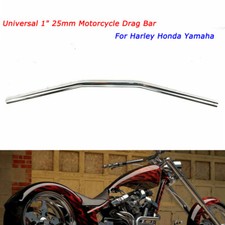 Universal Chrome 1" inch Motorcycle Handlebars Drag Bars For Harley Soprtster