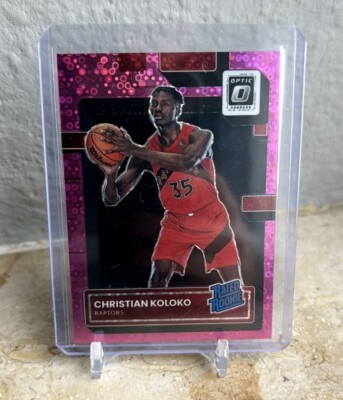 Panini 2022-23 Donruss Optic Fast Break Christian Koloko Pink Rated Rookie /25 