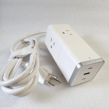 6-Port Power Strip, 3 AC Outlets, 2 USB-C, USB High Speed Charging