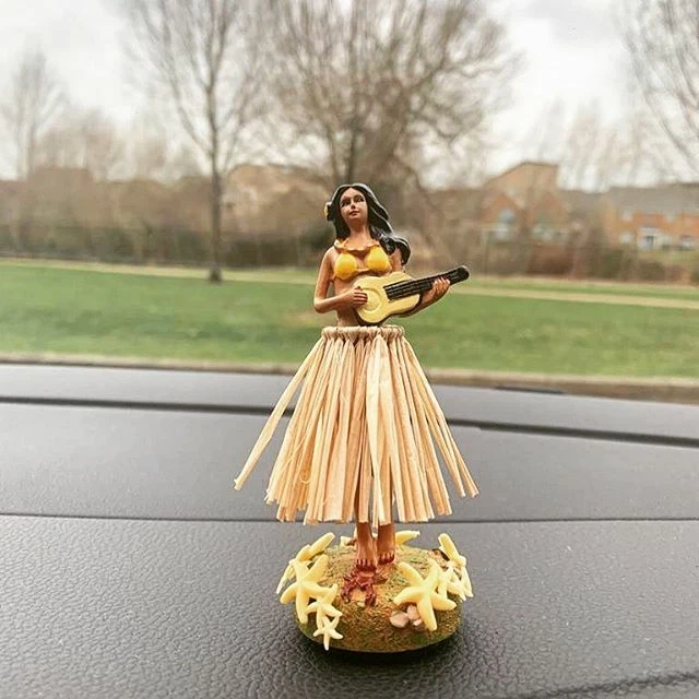 Dancing Hawaiian Hula Girl Car Dashboard Air Freshener Pina Colada Scent  FRSH