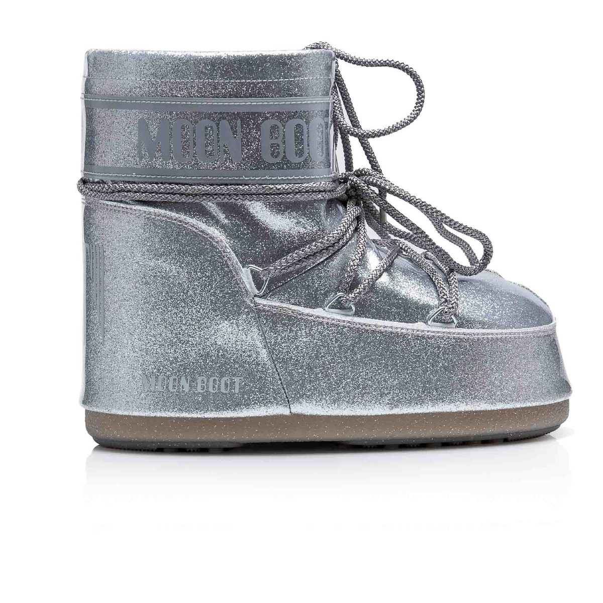 Moon Boots Silver Glitter Stiefel Moon Boots Silber Glitzer Women's