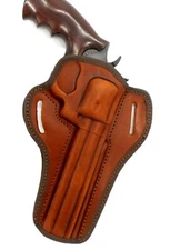 CEBECI Right Hand Brown Leather Belt Holster for S&W 629 REVOLVER, 6" and 6.5" 