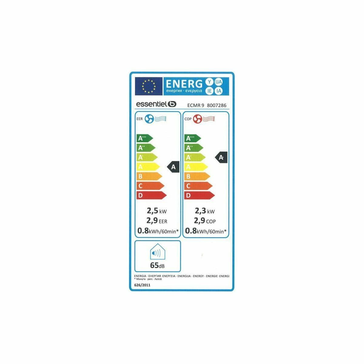 Clim réversible Essentielb ECMR 9 climatiseur 4 en 1 avec programmateur - 2