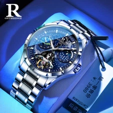 ONTHEEDGE Gypsy, men's, business, watch, fully automatic, hollow, luminous