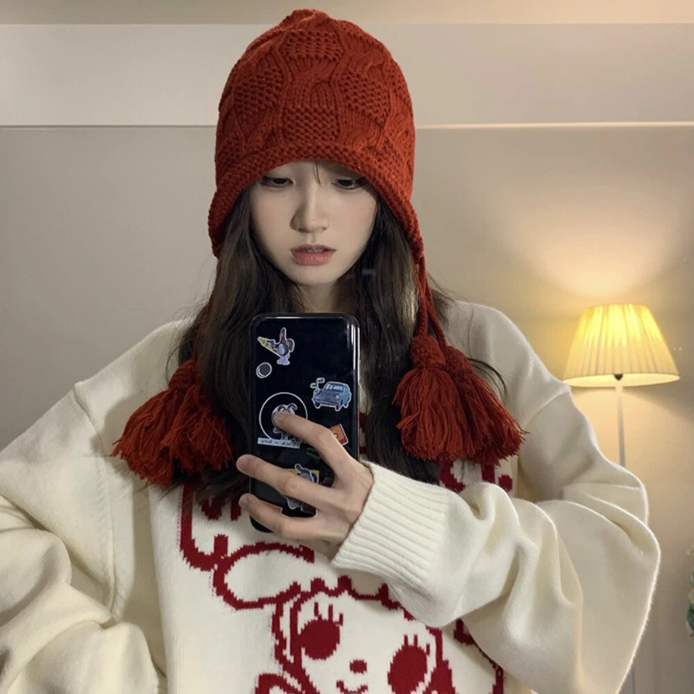 Knit tassel hat deals