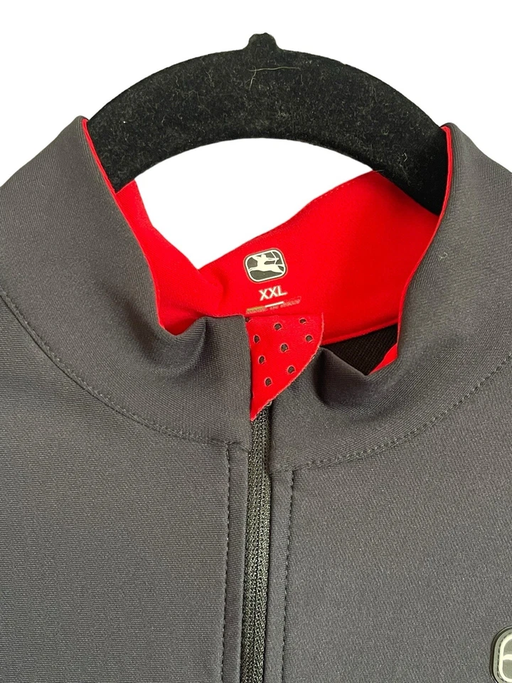 Chaqueta Giordana para mujer ciclismo Wind Tek Ride Fit FRC negra gris roja talla XXL 2XL Foto 3 de 4