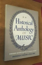 istorical Anthology of Music Baroque, Rococo, and Pre-Classical Music