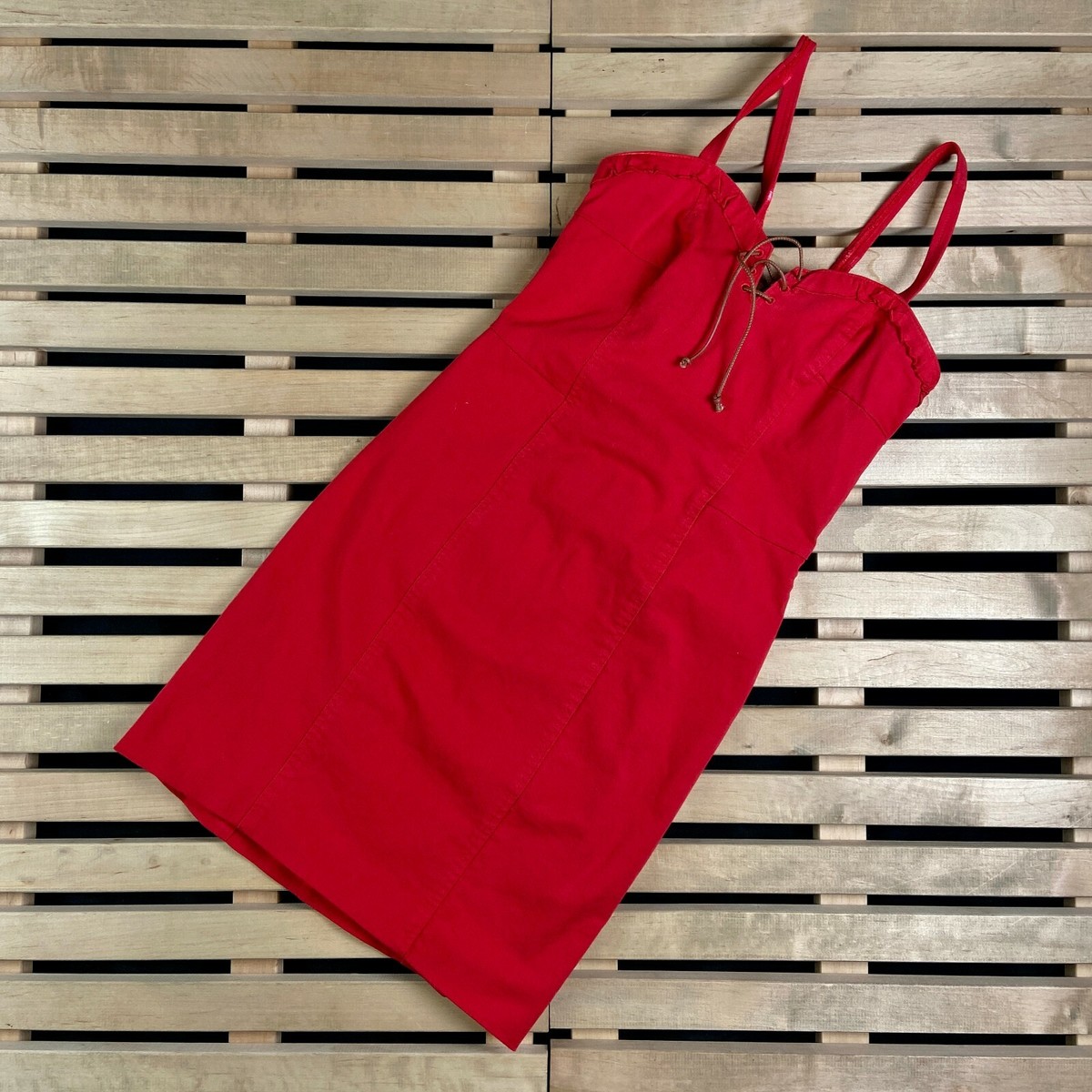 liu jo red dress Poplin midi dress colour red