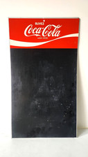 PANNEAU DE MENU VINTAGE COCA COLA FRANCE CAFÉ FRANÇAIS/RESTAURAMT EN MÉTAL PANNEAU SUSPENDU