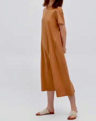 Uniqlo Mercerised Cotton Short-Sleeve A-Line Dress Colour: Orange Size: L | eBay UK Uniqlo Mercerised Cotton Short-Sleeve A-Line Dress Colour: Orange Size: L | eBay UK