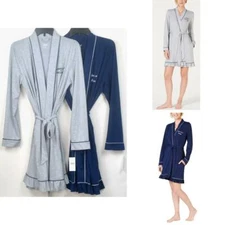 Jenni Womens Embroidered Jersey Knit Robe Choose Size and Color Lounge New