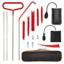 Car Repair Tool Kit Portable Automotive Tool Set 17 PCS with Carrying Bag for...