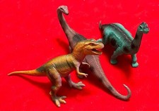 Dinosaur Figures Tyrannosaurus Rex Brontosaurus Apatosaurus Prehistoric Jurassic