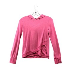 Eddie Bauer Girls Size M 10-12 Pink Active Hoodie Lightweight Thumbholes Running