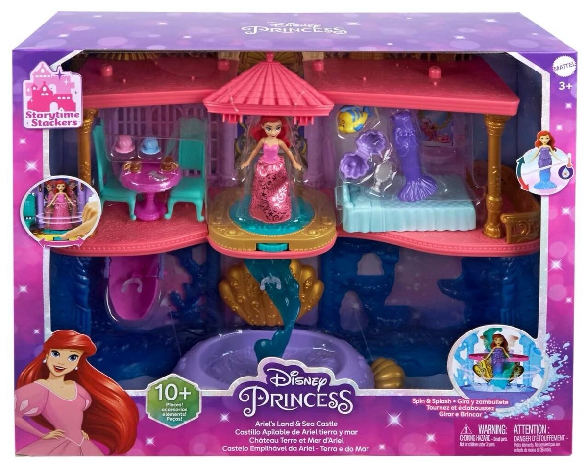 Disney - 新品　アリエルUnder Tha Musical Playset Disney Princess Little Mermaid Undersea Castle And Playset