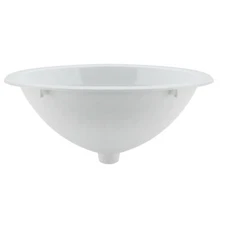RV Oval White Sink 10" x 13" with Stopper RV Bathroom and Plumbing Accessories