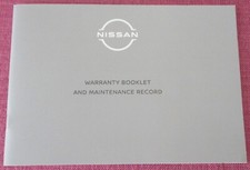 (2023) NISSAN SERVICE BOOK. MICRA NOTE JUKE X-TRAIL QASHQAI. NOT HANDBOOK MANUAL