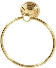 Alno A9040-PB Embassy Bath Towel Ring Polished Brass