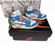 Jordan 1s 3D Mini Sneaker keychain Shoe keyring with box and bag Perfect Gift