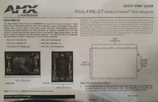 AMX MXA-FMK-07 Modero X Series Flush Mount Kit FG5968-71 7" Panel