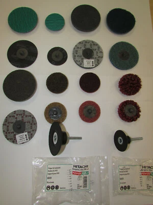 Hitachi Roloc Fieberschleifscheibe Grobreinigungsscheibe Stützteller 51 - 76mm