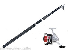 Fladen 11.5ft Tele Telescopic Beach Beachcaster Fishing Travel Rod & Reel 