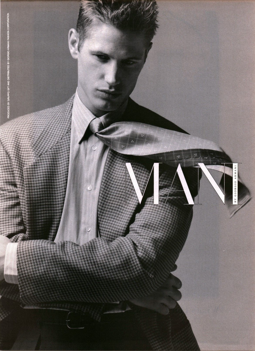 1997 PRINT AD - GIORGIO ARMANI FASHION CLOTHING AD - MANI FASHION