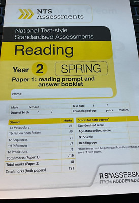 LESETESTPAPIER 2 JAHRE 1. FRÜHLINGSSEMME. ANTWORTEN ENTHALTEN.
