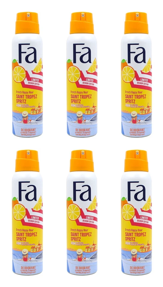 Fa Saint Tropez Spitz Deodorant Deo Spray , 6x150ml EAN4015100815450