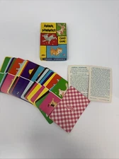 Vintage E.E. Fairchild Corp Animal Dominoes Card Game In Orig Box,40 Card Set