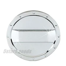 Accessory Chrome Gas Fuel Tank Cover Molding Trim For 2013-2018 Toyota RAV4 SUV