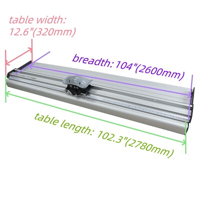 2.6m KT Board Trimmer and PVC Sliding Cutter Ruler for Precision ...