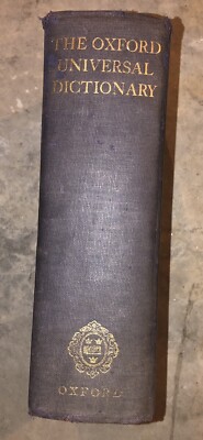 The Oxford Universal Dictionary 1955 3rd Ed. Revised w/Addenda William Little