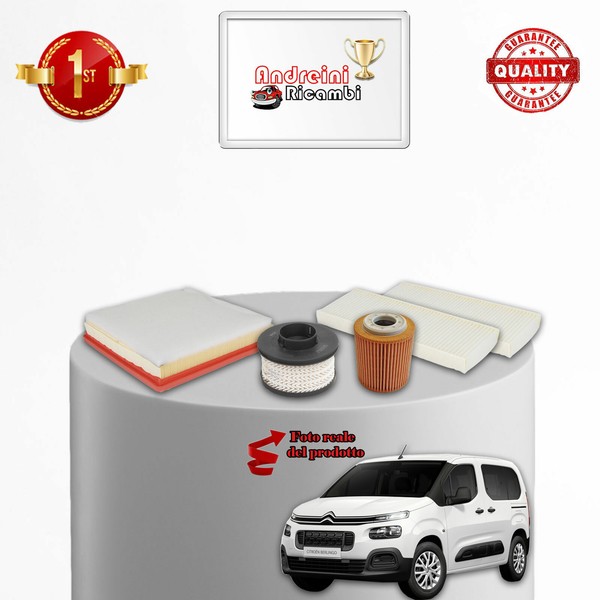 Set Service 4 Filter Citroen Berlingo III 1.5 Diesel 75KW 102CV Von 2018->-image