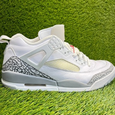 Nike Air Jordan Spizike Low Mens Size 13 White Gray Athletic Shoes Sneakers