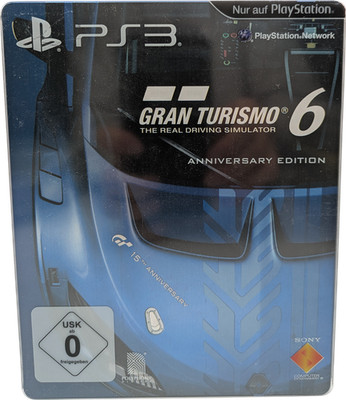 Gran Turismo 6 Anniversary Edition Steelbook PlayStation 3 PS3 TOP Zustand