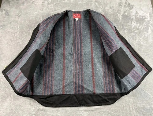 Wild Ass Vest Mens Medium Black Canvas Lined Baileys Full Zip Workwear  image 3