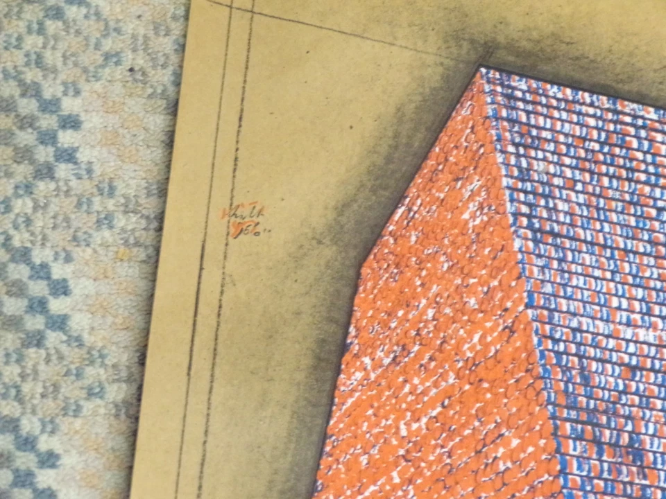 Обернутые масляные бочки JAVACHEFF CHRISTO, Техас 35 x 24 дюйма литография 1976 современность - Изображение 4 из 4