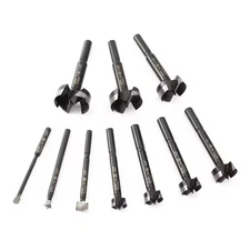 Tempest Forstner Bit High-Speed Steel: 10-Piece Set in Wood Box