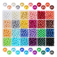 1680Pcs 6mm 24 Colors Round Beads with Holes for Jewelry Making2512