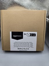 50ft Amazon Basics HDMI Fiber Optic Cable 18Gbps High-Speed, 4K 60Hz - NEW