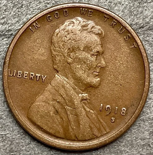 1918-S  ~ Lincoln Wheat Cent - [VF] Very Fine - Better/Higher Grade ~ A469