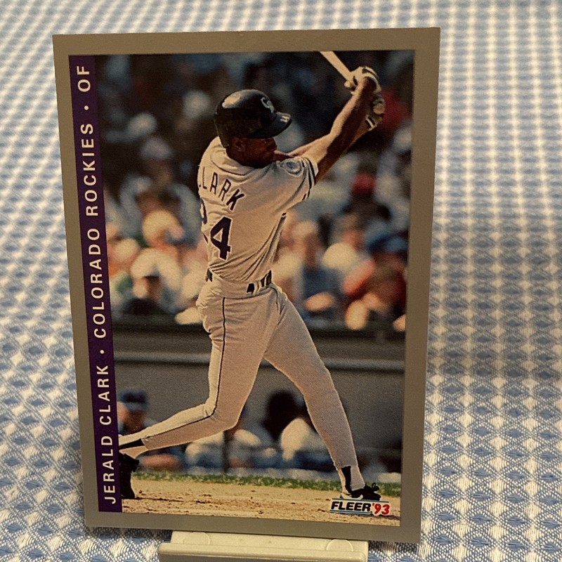 Fleer 1993 Jerald Clark Colorado Rockies #F-26 MLB Base Set Card