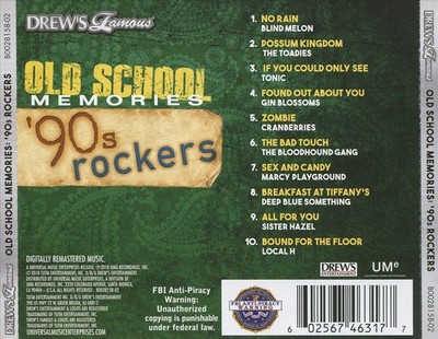VARIOUS ARTISTS - DREW'S FAMOUS OLD SCHOOL MEMORIES: '90S ROCKERS NEW CD